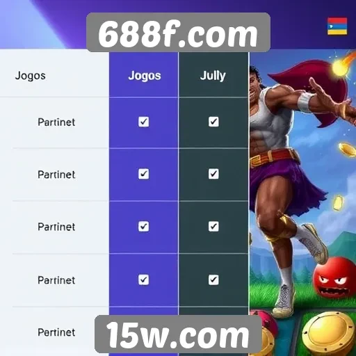 Comparativo entre jogos populares no 688f.com